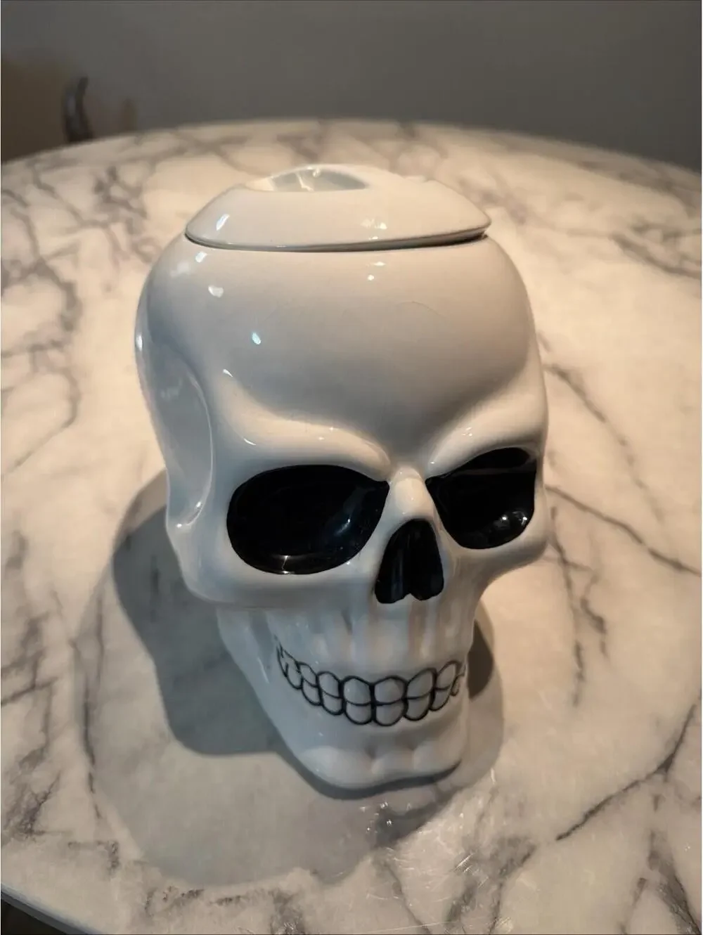 Skull Ceramic Large Cookie Jar 2008 Target 9